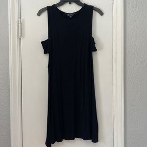 High neck side peek a boo midi